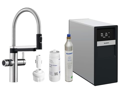 BLANCO drink.soda 5-in-1 Küchenarmatur Edelstahl