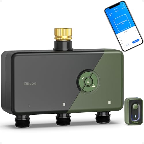 Diivoo Bewässerungscomputer WLAN 3 Ausgänge Garten 105,99€