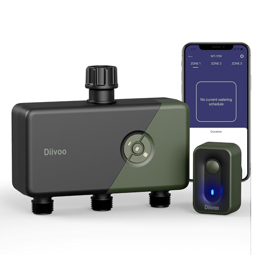 Diivoo Bewässerungscomputer WLAN 3 Ausgänge Garten 105,99€
