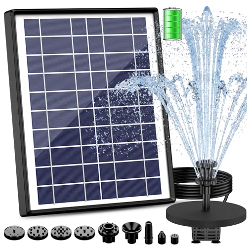 AISITIN Solarbrunnen 6,5W für Garten und Teich