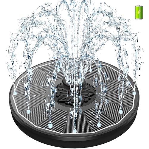 SZMP Solar Springbrunnen AS10P1 mit 2000mAh Akku für Garten