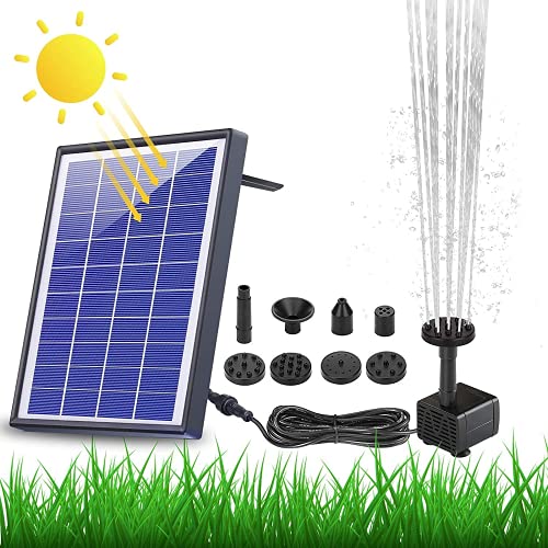 AISITIN Solarbrunnen 6,5W für Garten und Teich