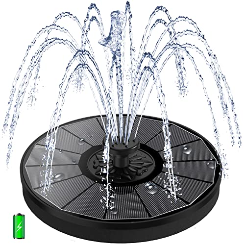 SZMP Solar Springbrunnen AS10P1 mit Batterie für Teich und Garten 4.6